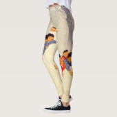 Enfants japonais jouant dans des leggings imprimés (Gauche)