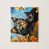 Enfants Jigsaw Puzzle Jeux de chats en mosaïque (Vertical)