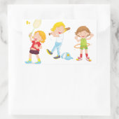 Enfants Jouant Stickers Sport (Sac)