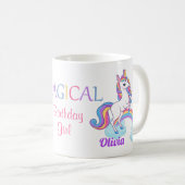 Enfants magique 3e anniversaire Unicorn Mug (Devant droit)