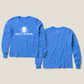 enfants manches longues blanc logo (Motif recto et verso)
