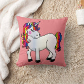 Enfants mignonette licorne Coussin (Couverture)