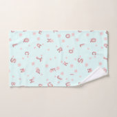 Enfants mignons ABC Alphabet flower Enfants B2S (Serviette à main)