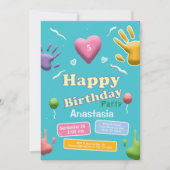 Enfants mignons Anniversaire Fun Party Invitation (Devant)