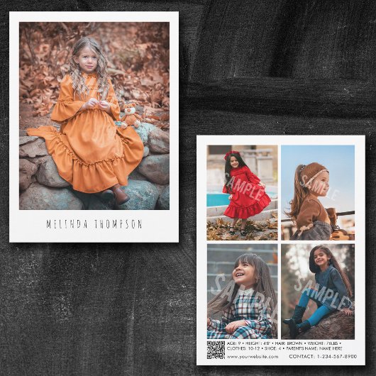 Enfants Modélisation Carte Comp intérimaire 5 Phot