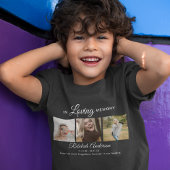 Enfants Moderne 3 Photo Collage funéraire T-shirt