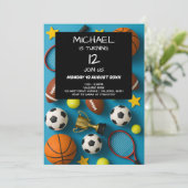 Enfants Modernes Sports Invitation Anniversaire (Debout devant)