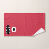 Enfants Monster Face Motif Colorée Monogramme Garç (Serviette à main)