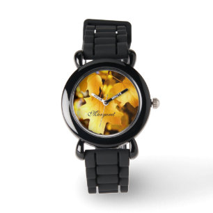 Enfants Montre Personnaliser Nom Golden Autumn Lea