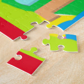 Enfants mot éducation puzzle grandes couleurs vive (Côté)