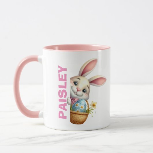 Enfants Mug de Pâques Filles Cadeau de Pâques Nom  (Gauche)