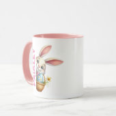 Enfants Mug de Pâques Filles Cadeau de Pâques Nom  (Devant gauche)