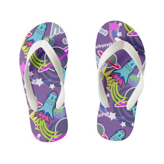 Enfants Navette Spatiale Violet. Les tongs de l'enfant (Semelle)