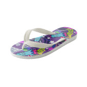 Enfants Navette Spatiale Violet. Les tongs de l'enfant (Incliné)