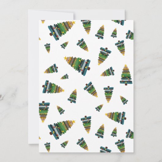 Enfants Noël Fille Elf Bonjour Lettre Invitation (Dos)