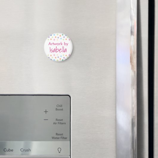 Enfants Nom de l'oeuvre Confetti Dots Magnet (In situ (réfrigérateur))