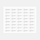 Enfants Nom et téléphone Cute Cat Étiquette (Feuille)