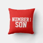 Enfants nom garçons football soccer bleu coussin c (Verso)