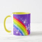 Enfants nommés arc-en-ciel tasse rouge pourpre (Gauche)