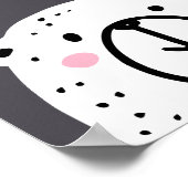 Enfants Nursery Bear Hello Script Poster (Coin)