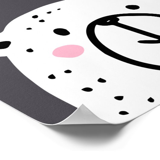 Enfants Nursery Bear Hello Script Poster (Coin)