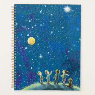 Enfants observant Stars Planner