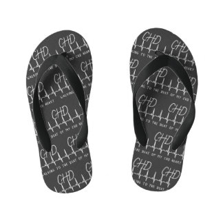 Enfants Paire de battement cardiaque CHD de tongs