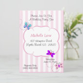 Enfants Papillons Invitation Anniversaire (Debout devant)