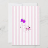 Enfants Papillons Invitation Anniversaire (Dos)