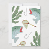 Enfants Pêche Thème Anniversaire Invitation (Dos)