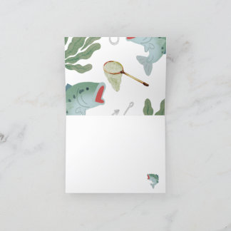 Enfants Pêche Thème Babyshower Invitation