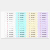 Enfants personnalisés étiquette Cute Unicorn (Feuille)