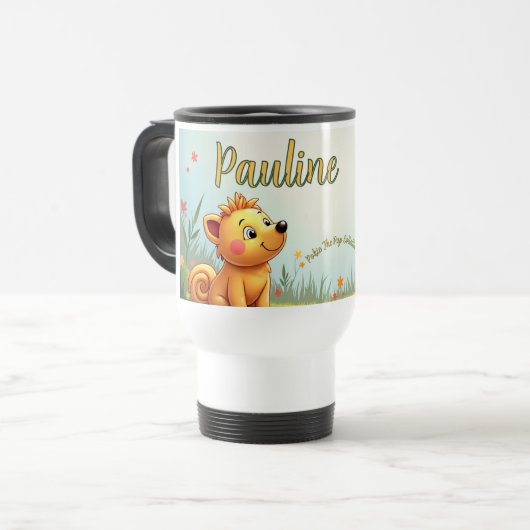 enfants personnalisés voyage mug (Devant gauche)