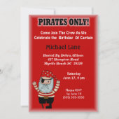 Enfants Pirate Invitation Anniversaire (Devant)