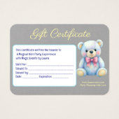 Enfants Planificateur de fête Pastel Teddy Bear Co (Devant)