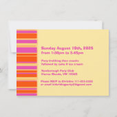 Enfants pony trekking 5e anniversaire invitation (Dos)