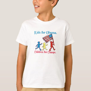Enfants pour le T-shirt d'Obama