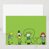 Enfants qui jouent aux invitations (Devant / Derrière)