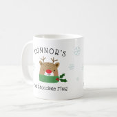 Enfants Rennes Personnalisés Chocolat Chaud Mug (Devant gauche)