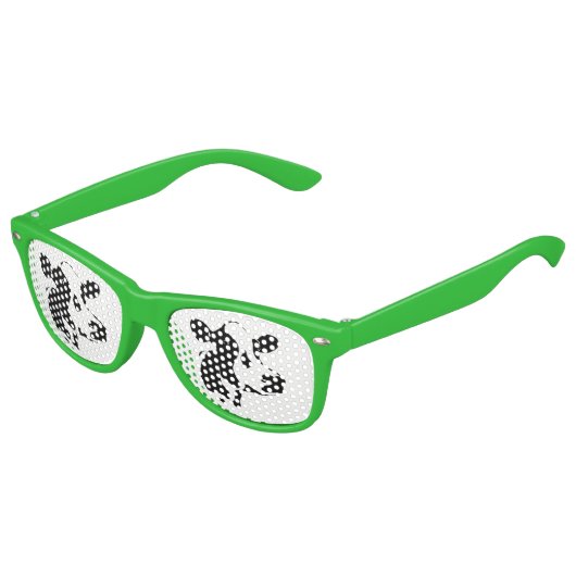 Enfants Retro Party Shades Cow Lunettes de soleil (Angle)