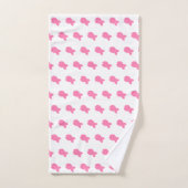 Enfants Rose Poisson Poisson Blanc (Serviette à main)