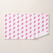 Enfants Rose Poisson Poisson Blanc (Serviette à main)