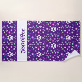 Enfants Serviettes de plage personnalisées, Emprei (Devant)