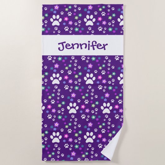 Enfants Serviettes de plage personnalisées, Emprei (Devant)