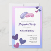 Enfants Sleepover Anniversaire Fête Invitation (Devant)