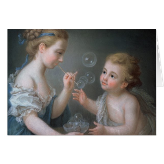 Enfants soufflant des bulles (Devant horizontal)