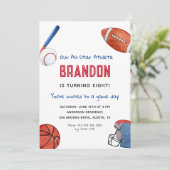 Enfants Sports Invitation Anniversaire (Debout devant)