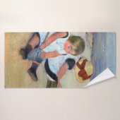 Enfants sur la plage, Cassatt (Serviette de bain)
