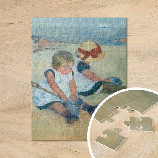 Enfants sur la plage | Mary Cassatt Jigsaw Puzzle