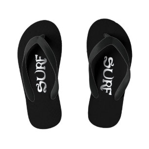Enfants Surf tongs noirs pour tout-petits